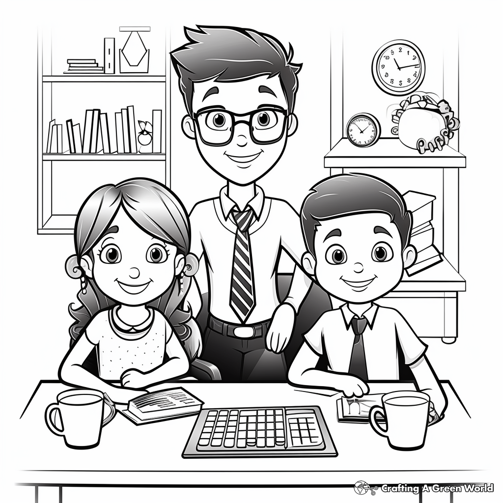 Administrative Functions and Tasks Coloring Pages 2