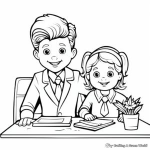Administrative Functions and Tasks Coloring Pages 4