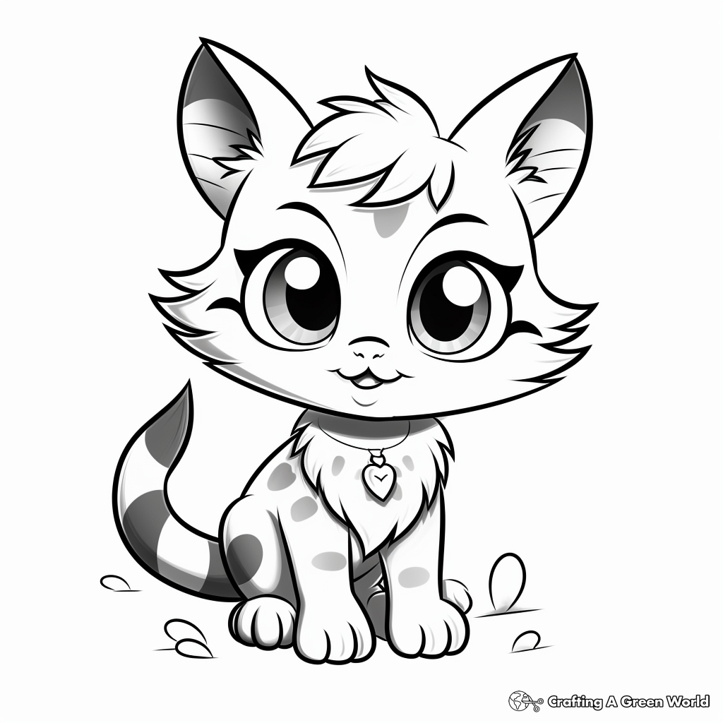 Adopt Don't Shop: Rescue Kitten Coloring Pages 2