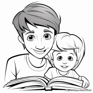 Adorable "Happy Anniversary Mom and Dad" Coloring Pages 4