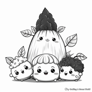 Adorable Avocado and Friends Coloring Sheets 2