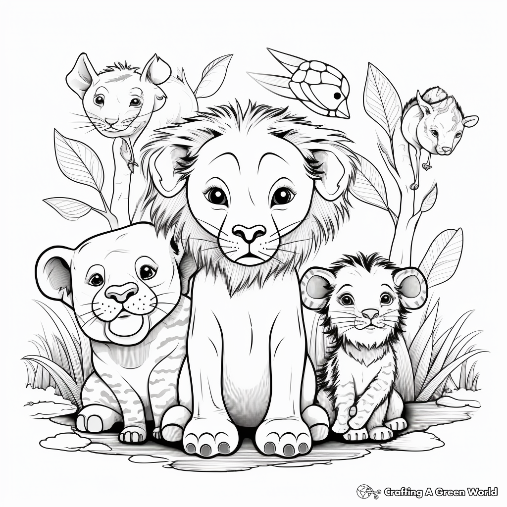 Adorable Baby Animals Coloring Pages 4
