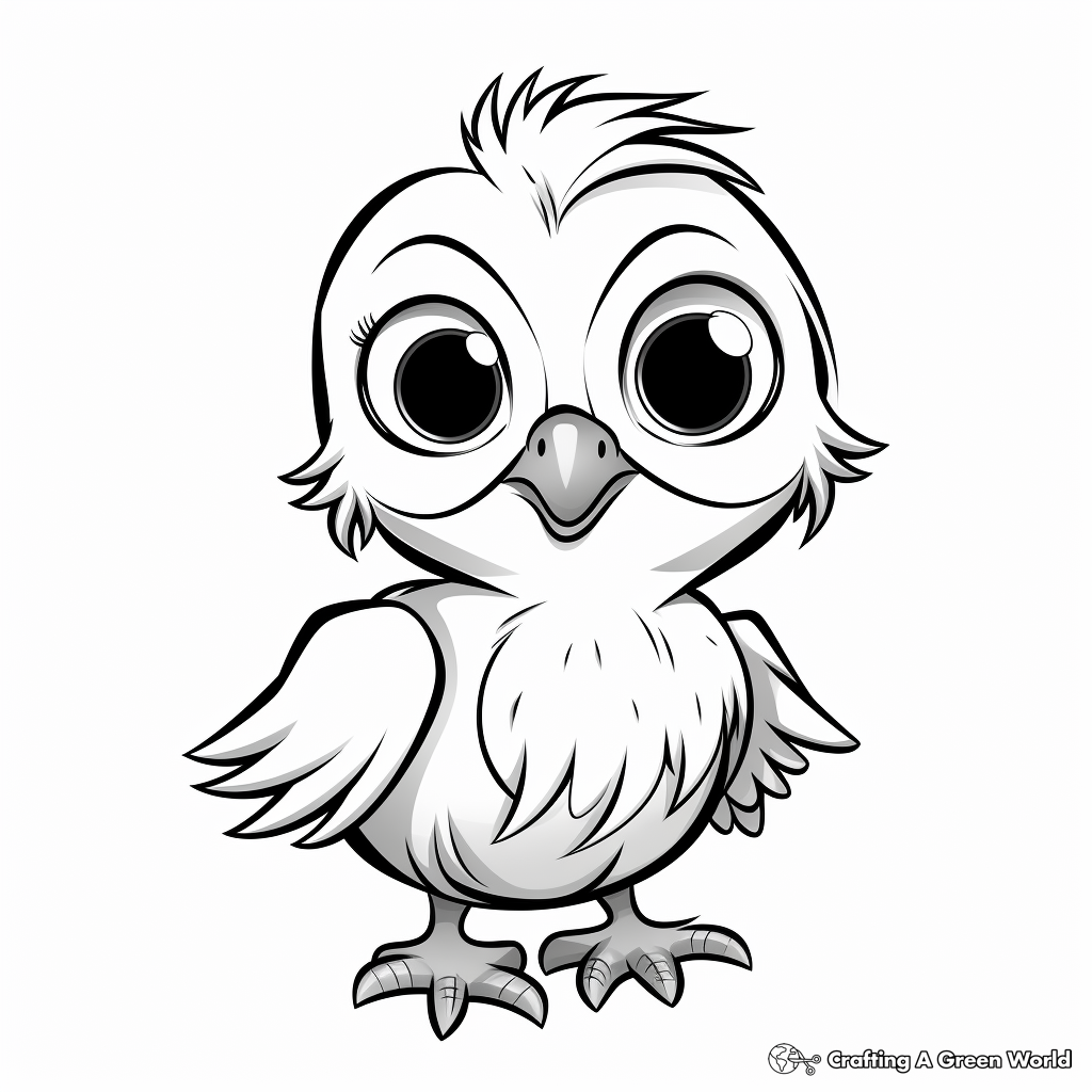 Adorable Baby Penguin Coloring Pages 2