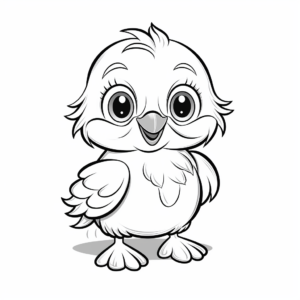 Adorable Baby Penguin Coloring Pages 4