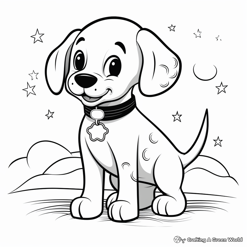 Adorable Baby Pluto Coloring Pages 1