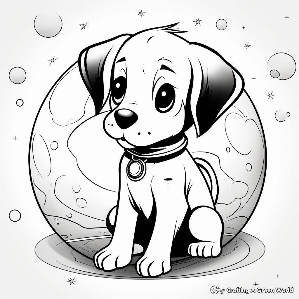 Adorable Baby Pluto Coloring Pages 2