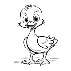 Adorable Baby Stork Coloring Pages 4