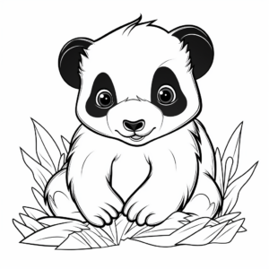 Adorable Badger Cub Coloring Pages 1