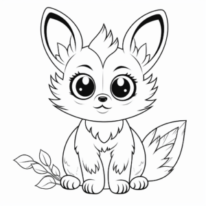 Adorable Bush Baby Animal Coloring Pages 1