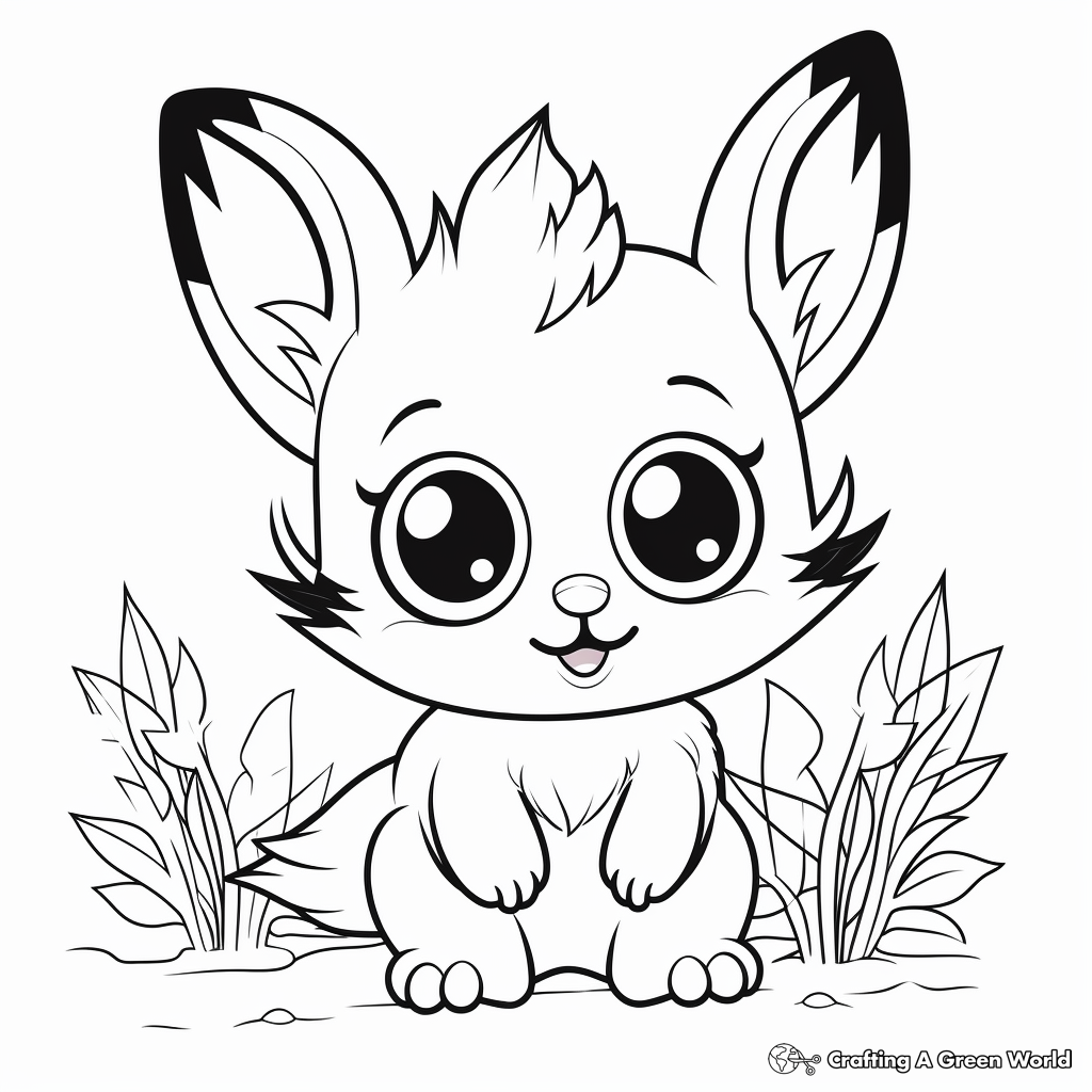 Adorable Bush Baby Animal Coloring Pages 2