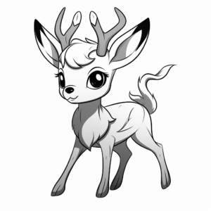 Adorable Deerling Coloring Pages for Kids 2