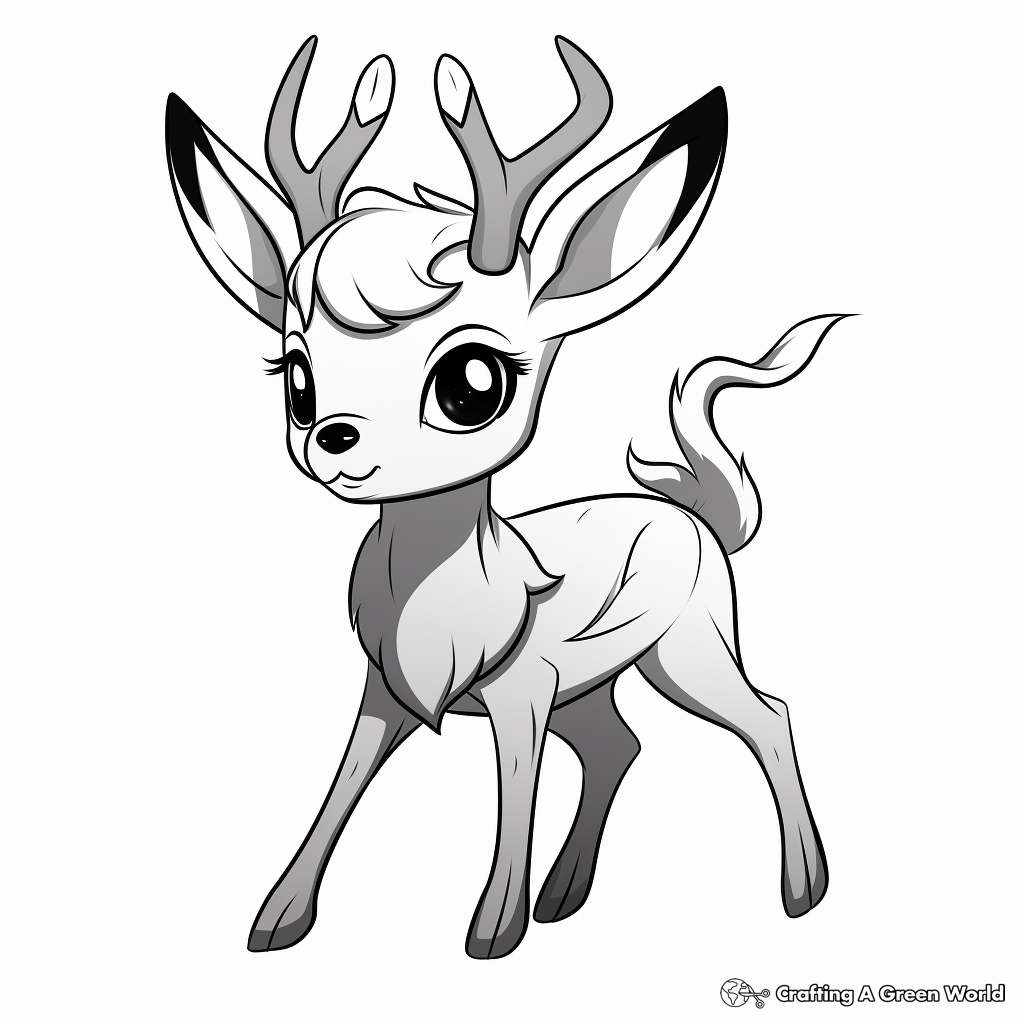 Adorable Deerling Coloring Pages for Kids 2