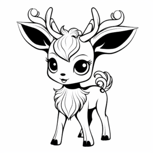 Adorable Deerling Coloring Pages for Kids 3