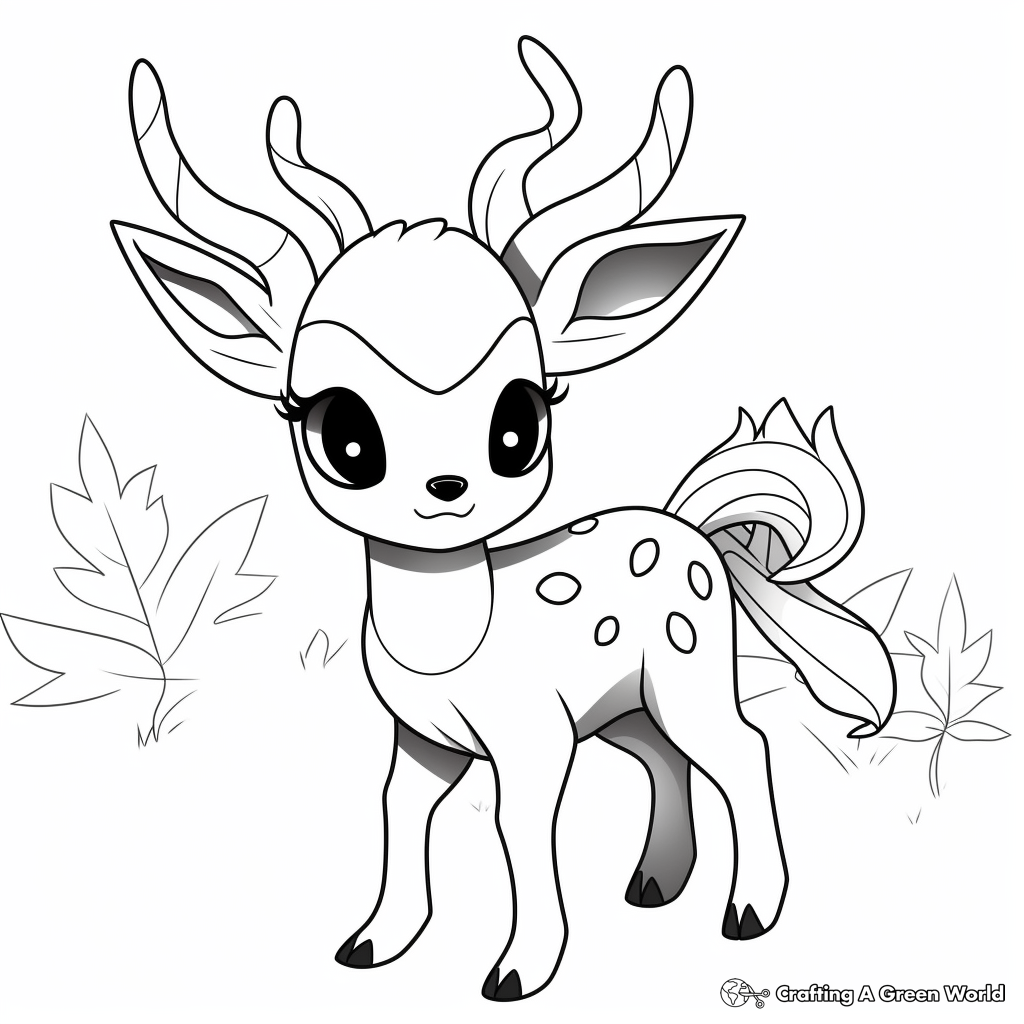 Adorable Deerling Coloring Pages for Kids 4