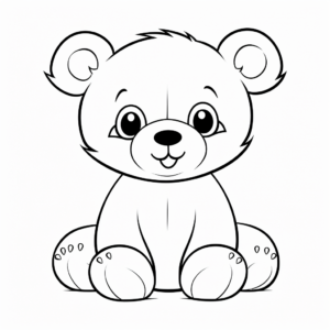 Adorable Panda Bear Coloring Pages 2