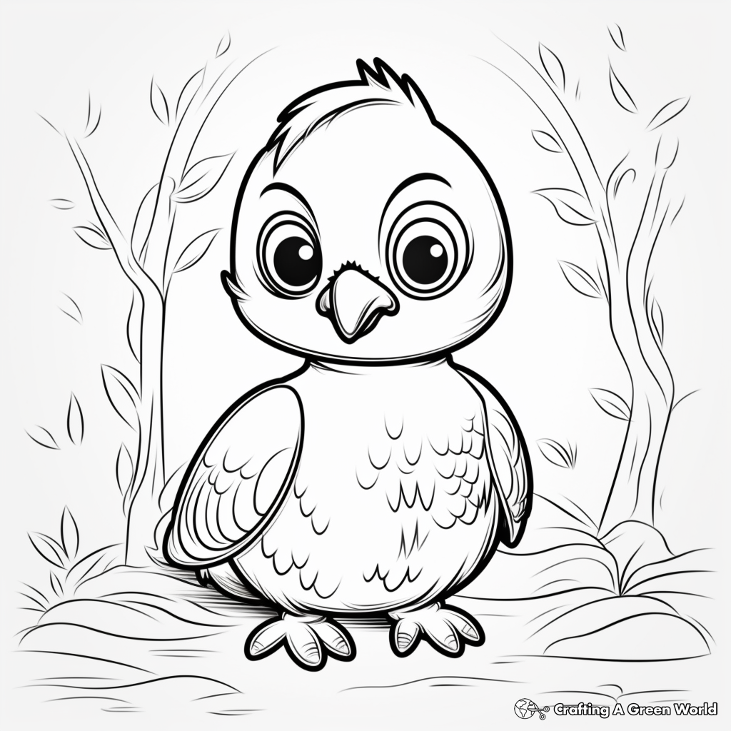 Adorable Penguin Coloring Pages 3