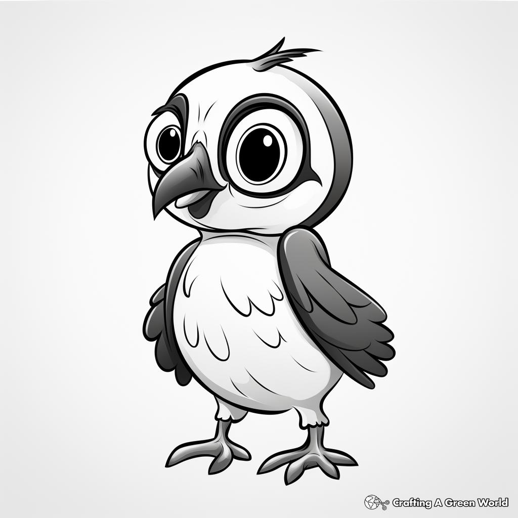 Adorable Puffin Coloring Pages for Kids 2