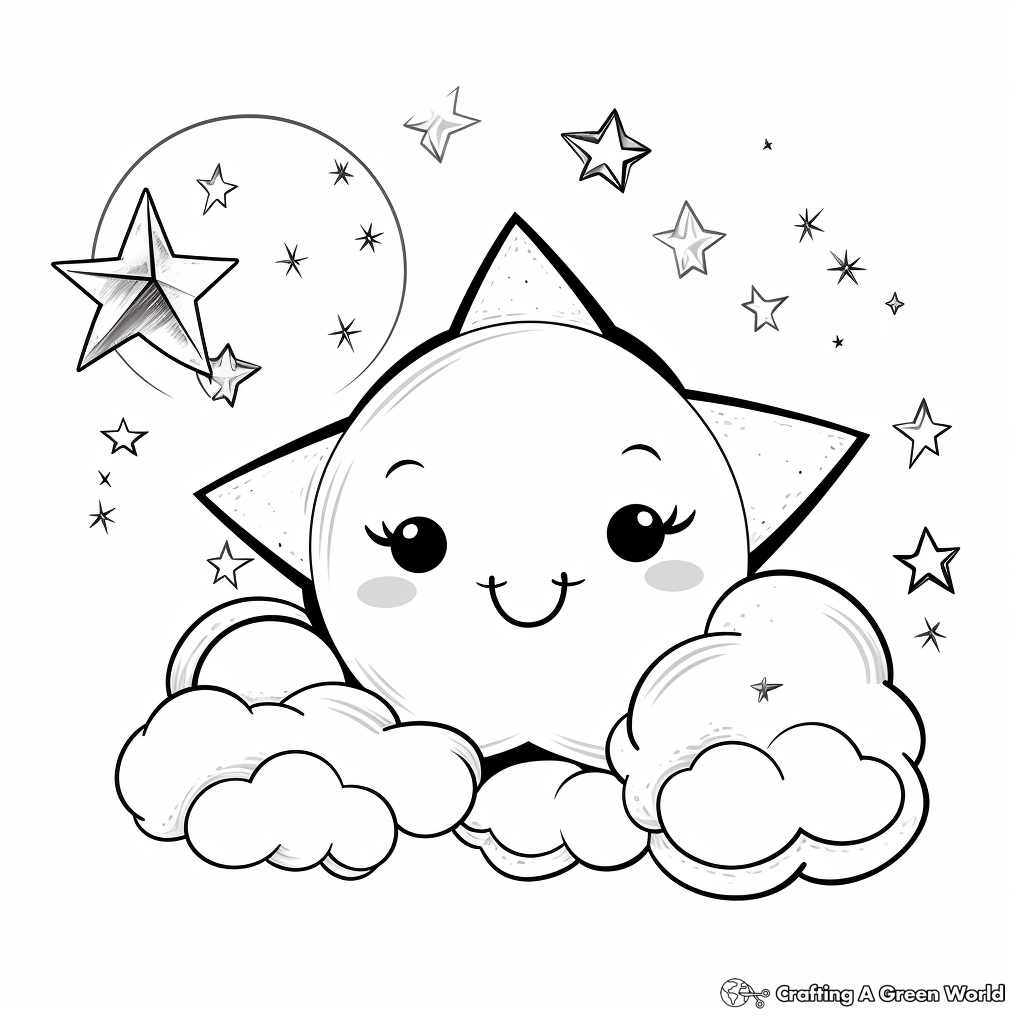Adorable Star Patterns Coloring Pages 2