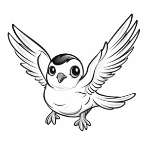Adorable Swallow Coloring Pages, A Flight Of Fancy 3
