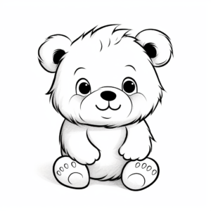 Adorable Teddy Bear Coloring Pages 2