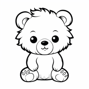 Adorable Teddy Bear Coloring Pages 4