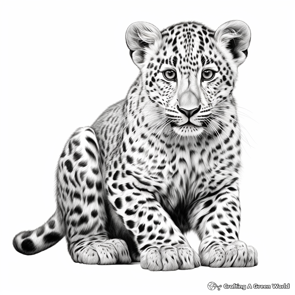 Adult Complexity Cheetah Coloring Sheets 2