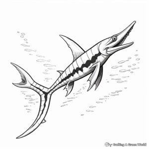 Adults Advanced Plesiosaurus Coloring Pages 4