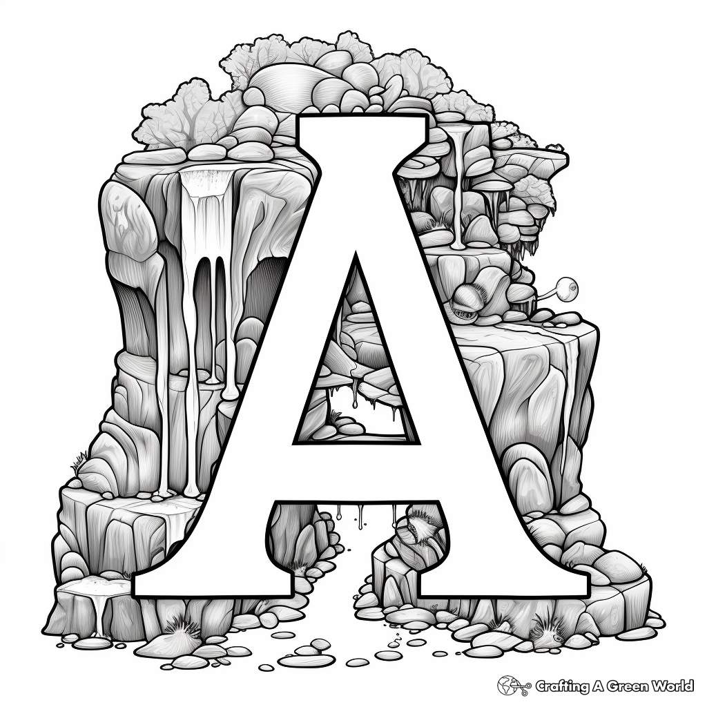 Advanced 'A' with Agate Coloring Pages 1