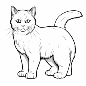 Advanced British Shorthair Cat Coloring Pages 1