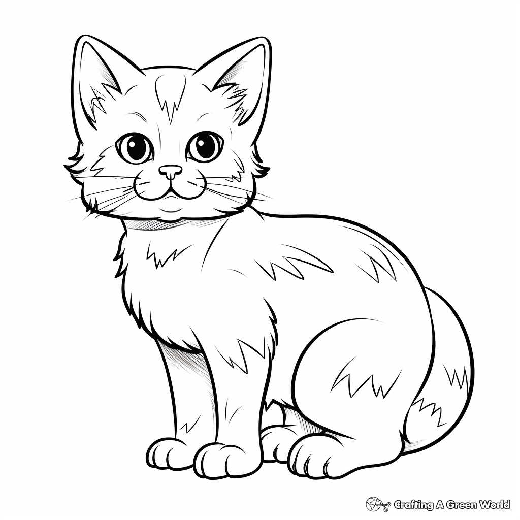 Advanced British Shorthair Cat Coloring Pages 3