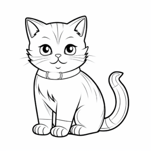 Advanced British Shorthair Cat Coloring Pages 4