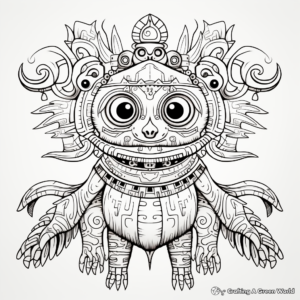 Advanced Mystic Creature Coloring Pages for Adults 2