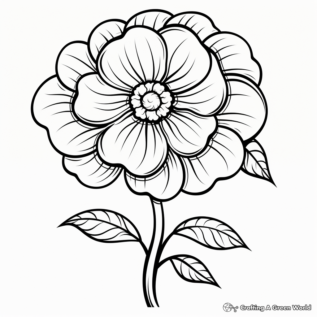 Advanced Stamen Coloring Sheets for Adults 1
