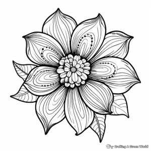 Advanced Stamen Coloring Sheets for Adults 2