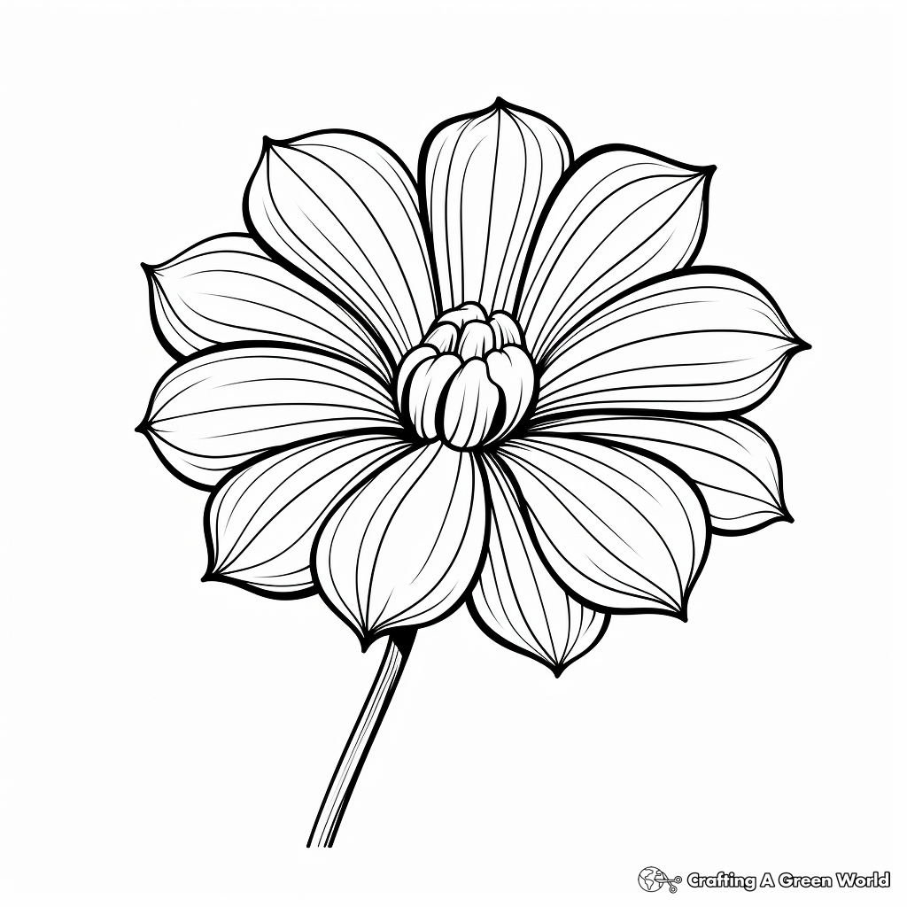 Advanced Stamen Coloring Sheets for Adults 3