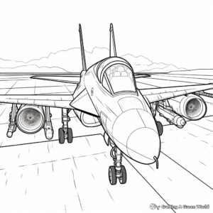 Advanced Technical F18 Coloring Pages 1