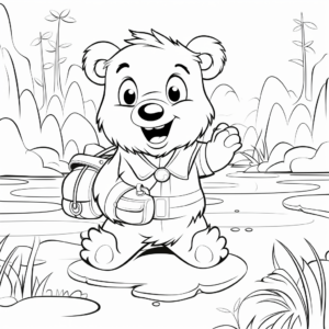 Adventure Beaver Coloring Pages 4