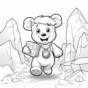 Adventure-filled Gummy Bear Coloring Pages 3