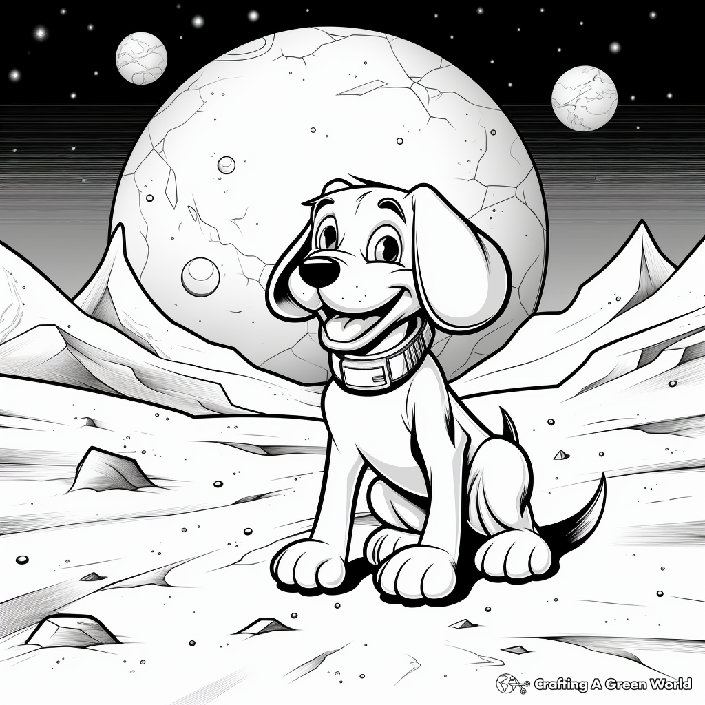 Adventure Of Pluto And Mickey Coloring Pages 1