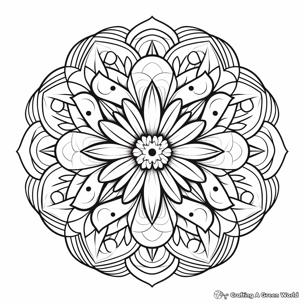 Aesthetic Coloring Pages for Mandala Lovers 2