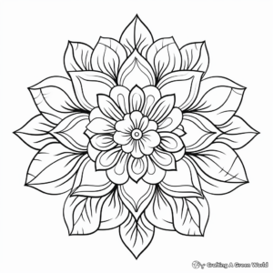 Aesthetic Coloring Pages for Mandala Lovers 4