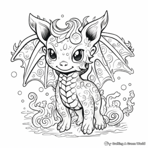 Aesthetic Coloring Pages of Legendary Mythical Creatures 3