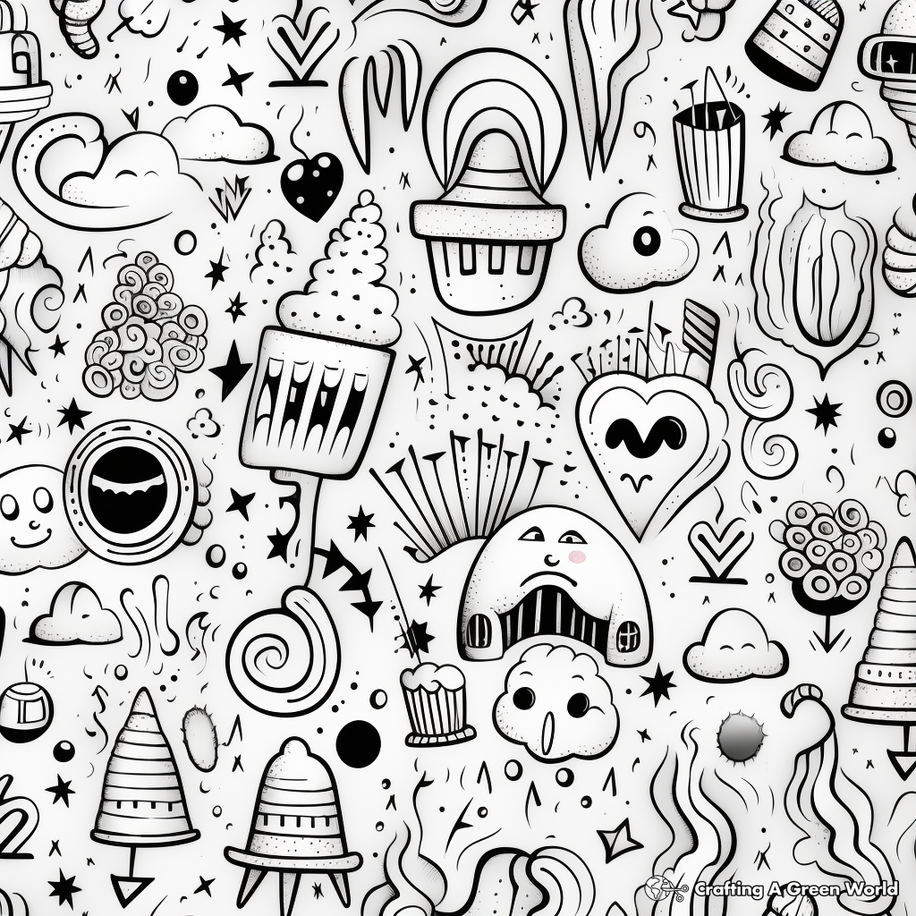 Aesthetic Coloring Pages: Patterns and Designs 2