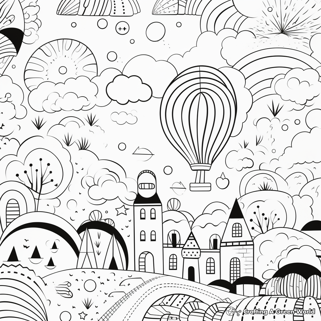 Aesthetic Coloring Pages: Patterns and Designs 4