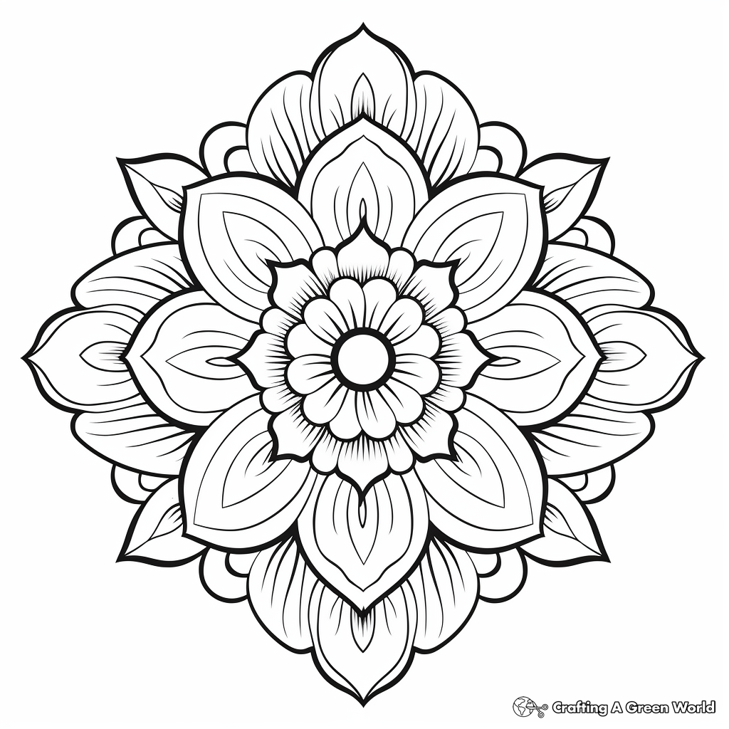 Aesthetic Mandala Coloring Pages for Tranquility 1