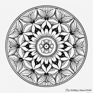 Aesthetic Mandala Coloring Pages for Tranquility 3