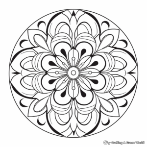 Aesthetic Mandala Coloring Pages for Tranquility 4