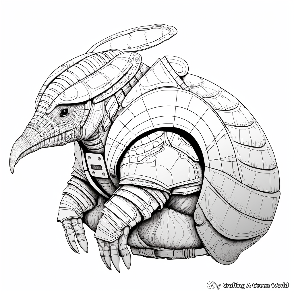 African Armadillo Coloring Pages: Ideal for Explorer Minds 1
