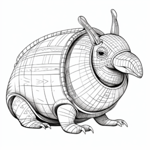 African Armadillo Coloring Pages: Ideal for Explorer Minds 2