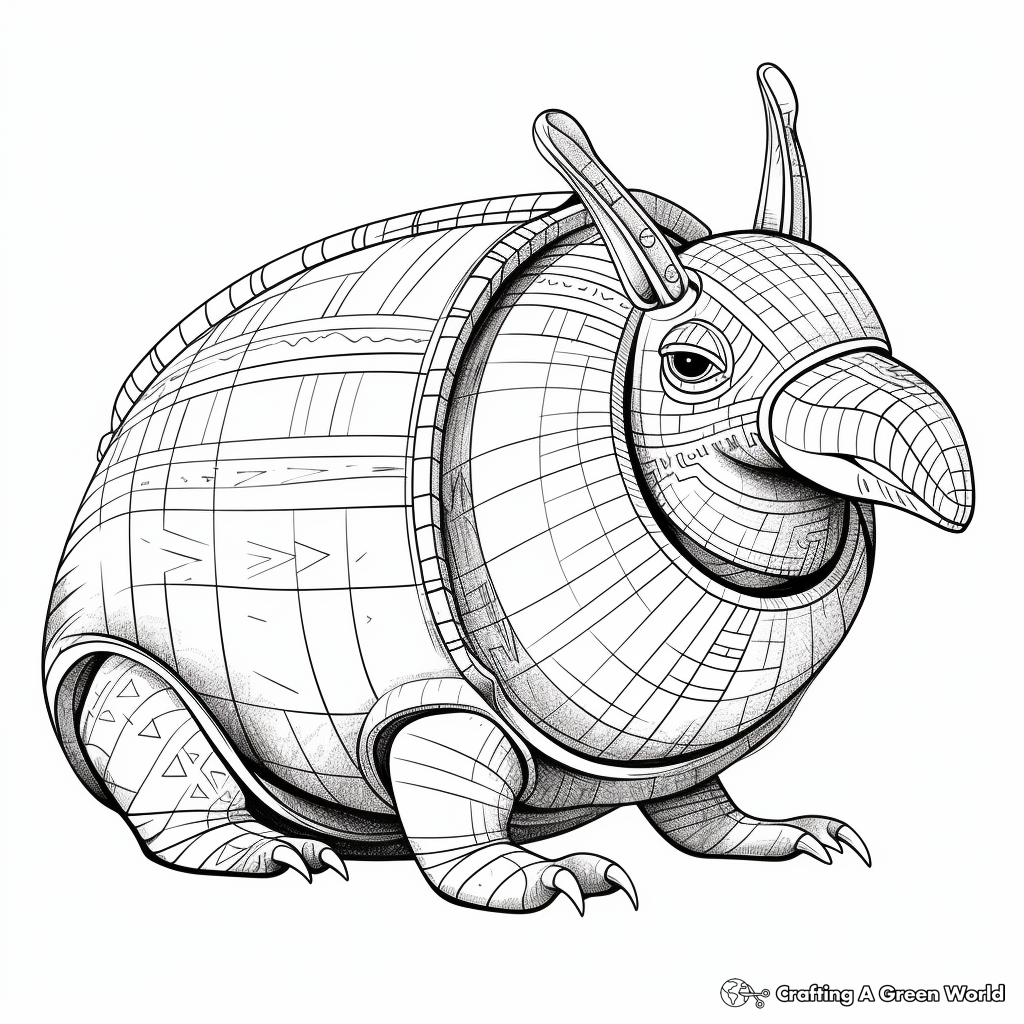 African Armadillo Coloring Pages: Ideal for Explorer Minds 2